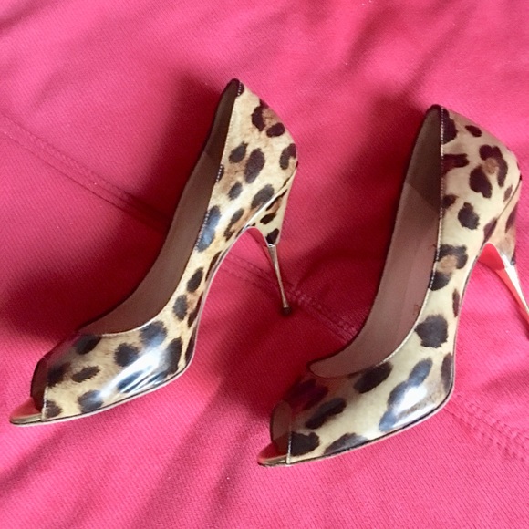 Christian Louboutin Shoes - Christian Louboutin peep-toe leopard heels